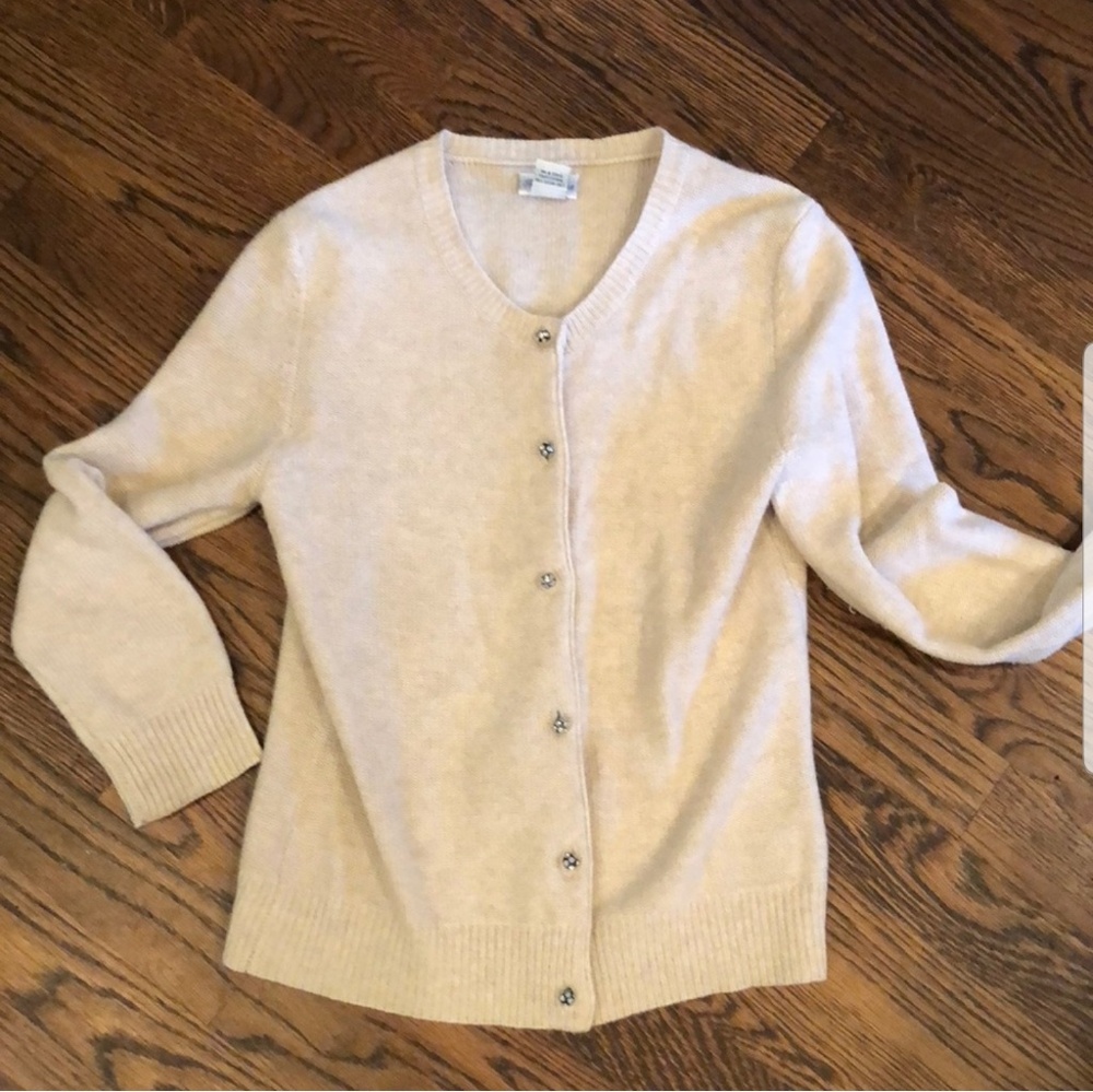 Creme cashmere Tracy Reese cardigan